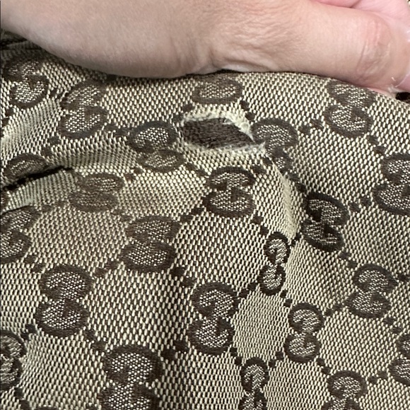 Gucci Beige GG Canvas Gold D Ring Hobo - Picture 11 of 11